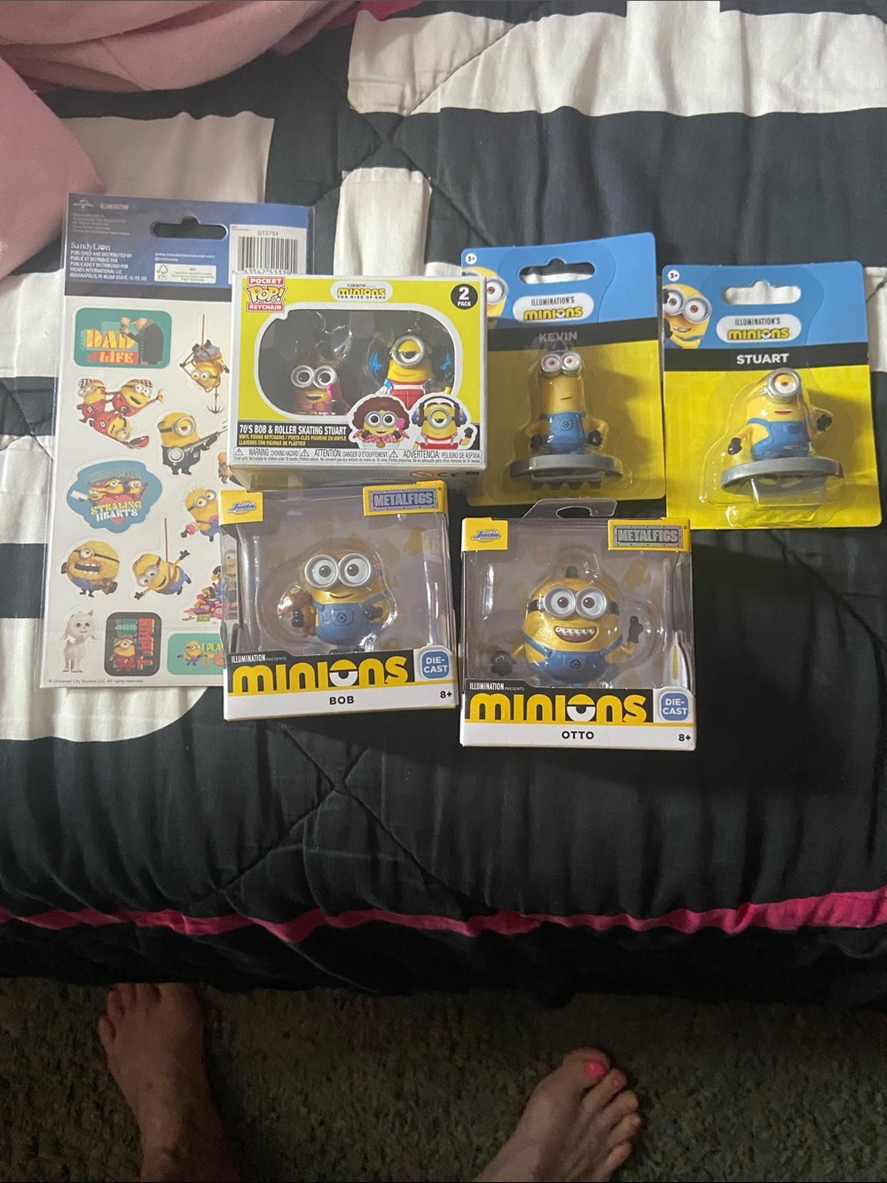 Minions Collectible Action Figures Set - Yellow Minion Bob & Otto